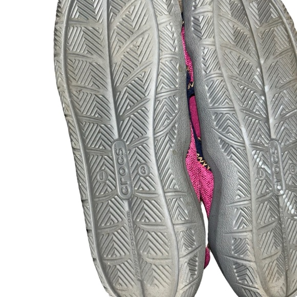 girls Crocs kids pink Swiftwater Mesh Sandals water shoes j3 youth 3 - Picture 2 of 3